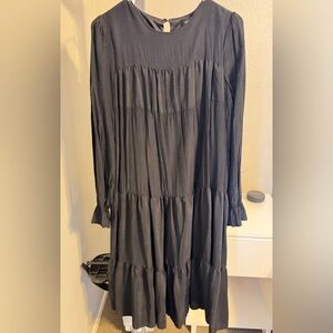 Elegant Black Tiered Dress